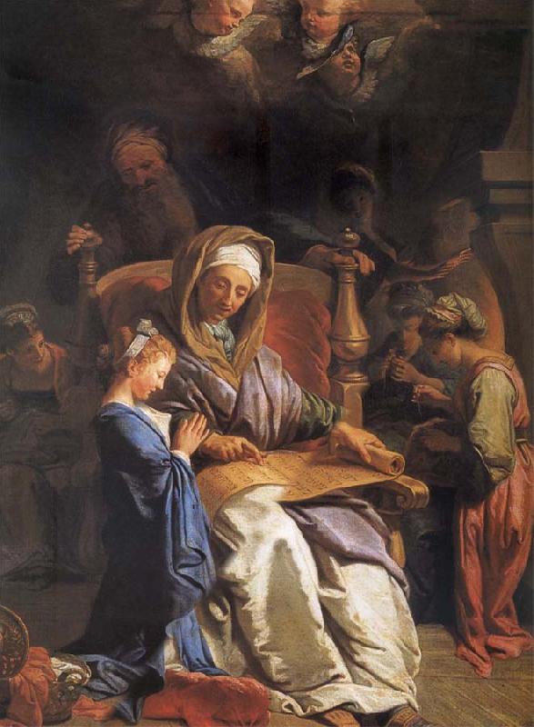 Jean Jouvenet The educacion of the Virgin France oil painting art